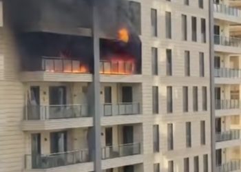 “Port Baku” yaşayış kompleksində güclü yanğın baş verib