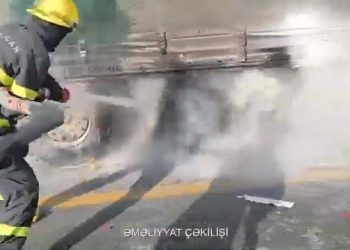 Masallıda yük avtomobili yanmaq təhlükəsi ilə üzləşdi