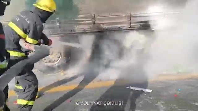 Masallıda yük avtomobili yanmaq təhlükəsi ilə üzləşdi