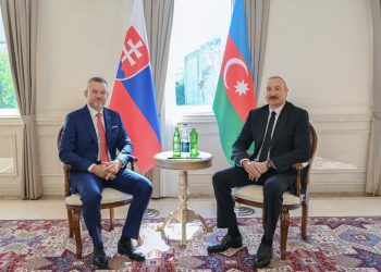 Şuşada Prezident İlham Əliyevin Slovakiya Prezidenti ilə təkbətək görüşü olub
