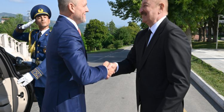 Şuşada Slovakiya Prezidentinin rəsmi qarşılanma mərasimi keçirilib
