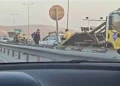 Lökbatan yolunda zəncirvari qəza: 5-dən çox avtomobil toqquşdu