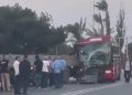 Bakıda 107 saylı avtobus yük maşını ilə toqquşdu – VİDEO