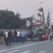 Bakıda 107 saylı avtobus yük maşını ilə toqquşdu – VİDEO