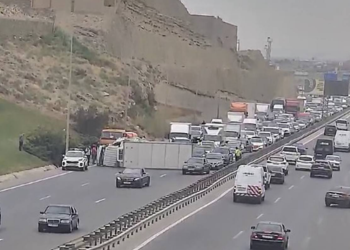 Qaradağda qəza olub, Bakı-Sumqayıt yolunda sıxlıq yaranıb