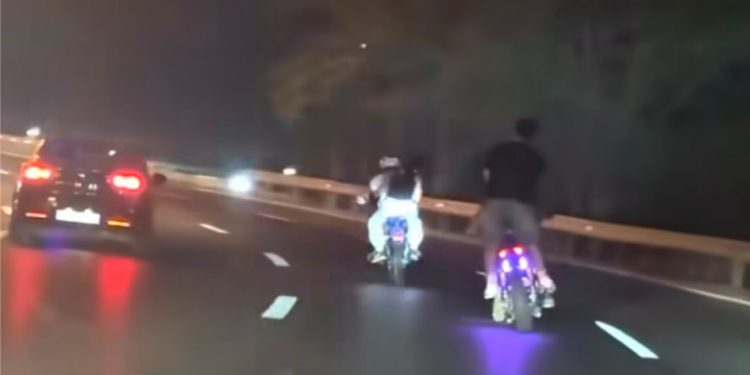 Bakıda avtoxuliqanlıq edən moped sürücüsü 15 sutka həbs edilib – FOTO