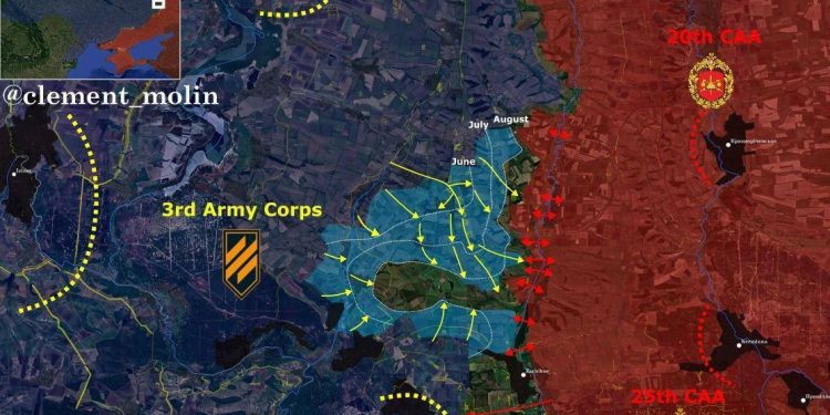 Ukrayna ordusu Rusiyanın yay aylarında ələ keçirdiyi ərazilərin bir hissəsinə nəzarəti bərpa edib.