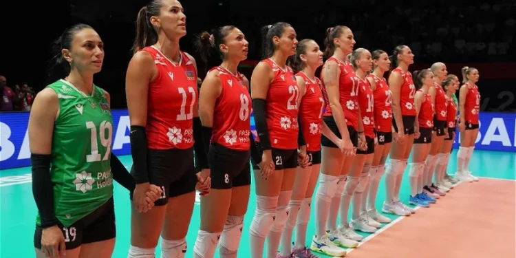 Qadın voleybolçularımız Avropa çempionatında 1/8 finalda uduzub
